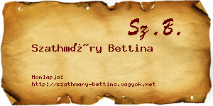 Szathmáry Bettina névjegykártya
